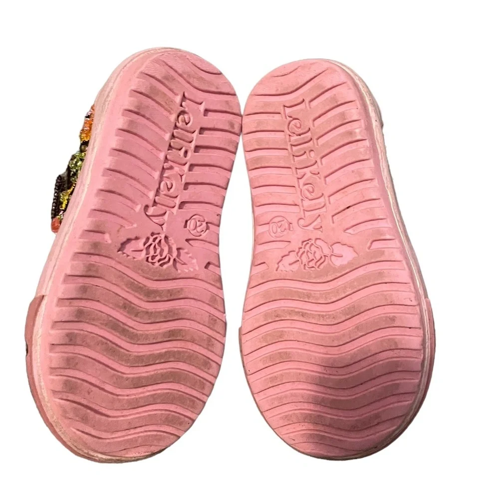 Lelli Kelly Brown‎ Sequin Mary Jane Italian Shoes Size 4 US 20 EU